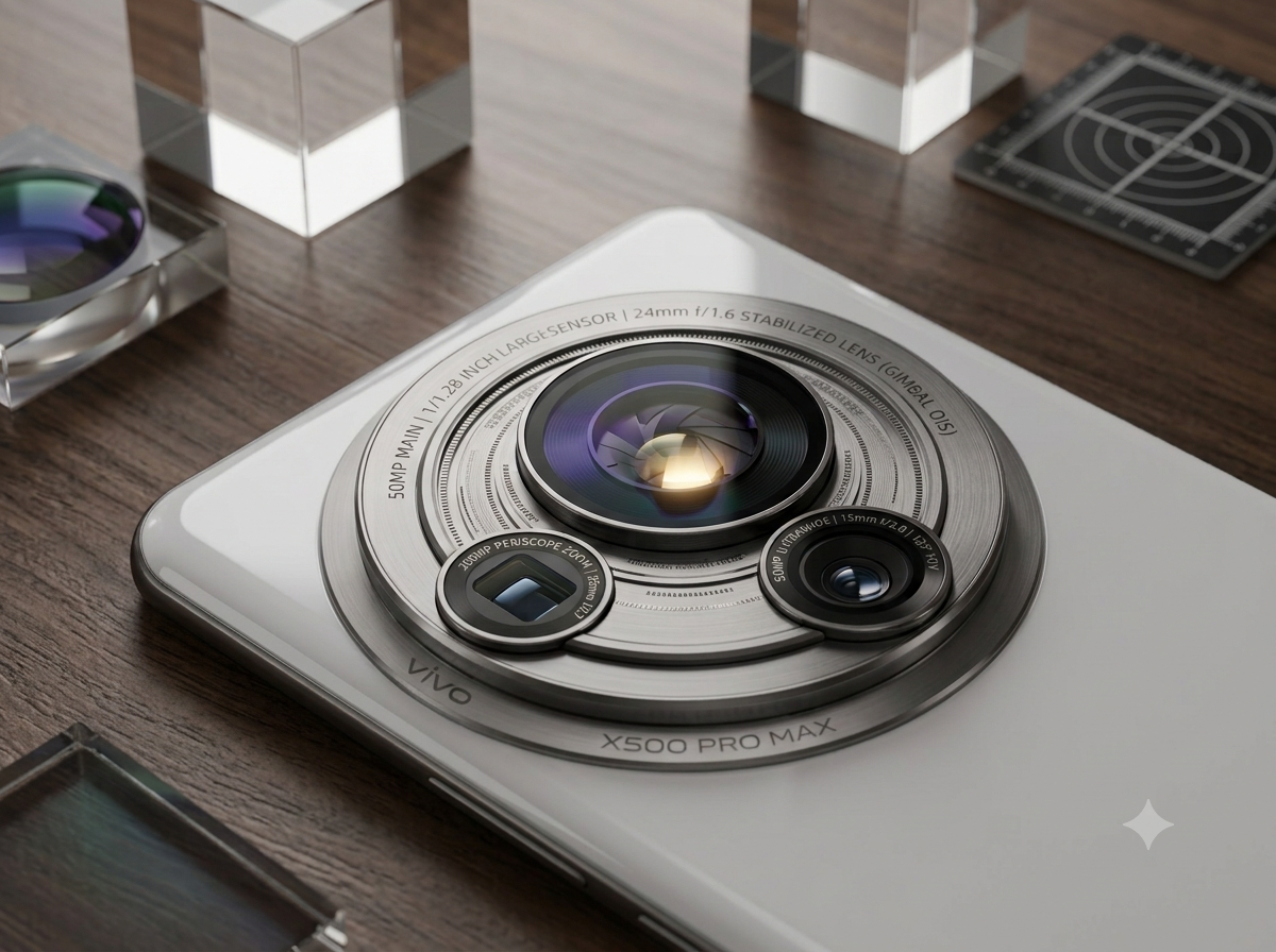 Vivo X500 Pro Max Camera & Features: 200MP Telephoto, LOFIC Sensor and Ultra-Wide Camera